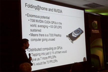 Folding@Home mit Nvidia (Bild: PCperspective.com)