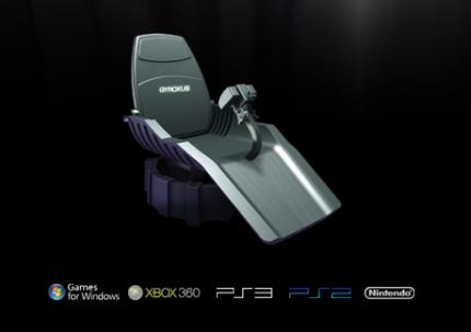 Mit dem Full-Motion Game-Chair bietet Gyroxus eine neue Alternative zu herkömmlichen Eingabegeräten an (Bild: Gyroxus)