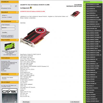 Der User Secondfly entdeckte eine Radeon HD4870 von Gigabyte. (Bild: Expreview.com)