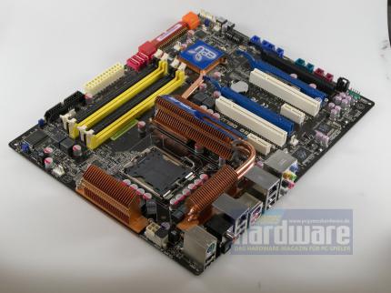 Asus P5Q Deluxe: Erste P45-Platine im Test - leider noch mit Beta-BIOS (Bild: PCGH)