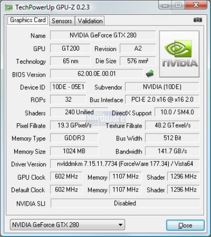 Geforce GTX280 im PCGH-Test: GPU-z gibt ab Version 0.2.3 Aufschluss über die internen Einheiten des Chips. (Bild: PCGH)