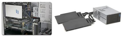 Die NV200 VGA Coldplate passt auf alle Grafikkarten der GTX-2X0-Serie. (Bild: CoolIT Systems)