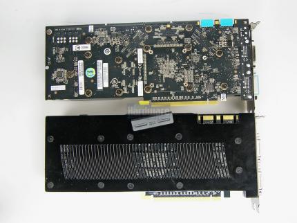Geforce GTX280 im PCGH-Test: Rückseite im Vergleich zur 9800 GTX (Bild: PCGH)