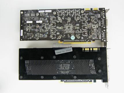 Geforce GTX280 im PCGH-Test: Rückseite im Vergleich zur 8800 GTX (Bild: PCGH)