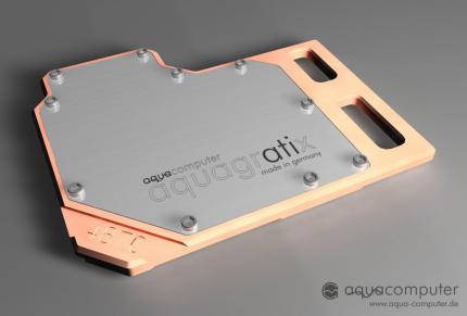 Als einer der ersten Hersteller präsentiert die deutsche Firma Aqua-Computer einen Wasserkühler für AMDs Radeon HD 4870 (Bild: Aqua-Computer)