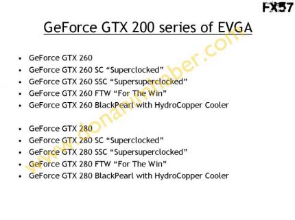 Dem User 'FX57' zufolge plant Evga die Einführung von zehn verschiedenen Modellen auf GT200-Basis (Bild: donanimhaber.com)