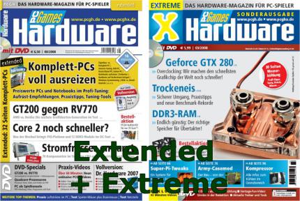 Bei dem neuen Aboformat erhalten Sie PCGH Extended sowie PCGH Extreme.