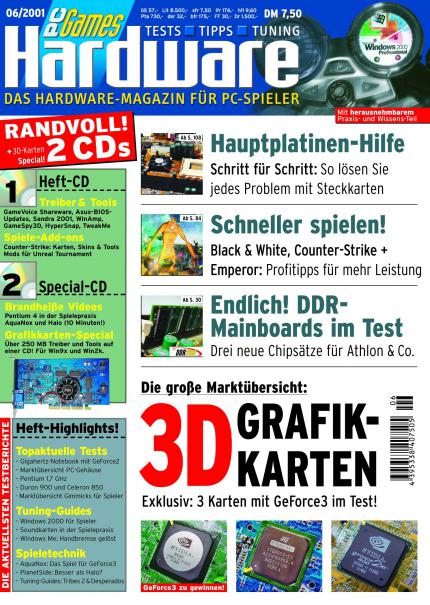 Die Ausgabe 06/2001 haben wir nur noch dreimal auf Lager. (Bild PCGH)