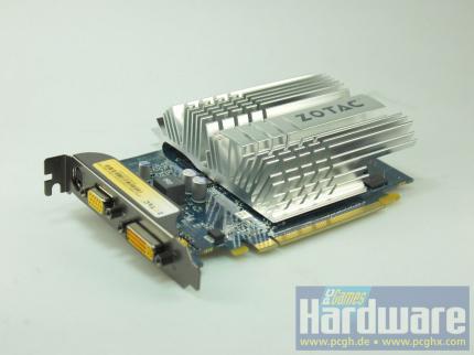 Zotac Geforce 9400 GT Zone Edition: unhörbar dank großzügig dimensionierter Passivkühlung (Bild: PCGH)