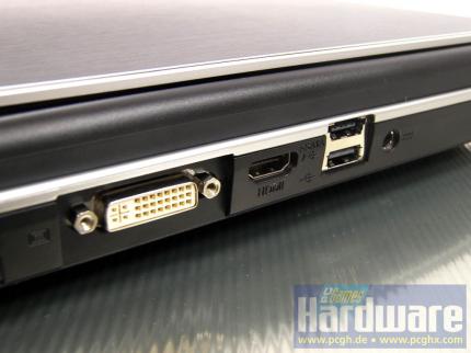 Das Cyber-System SX15 mit Intel Core 2 Duo T9600 und Geforce 9800M GT. (Bild: PCGH)