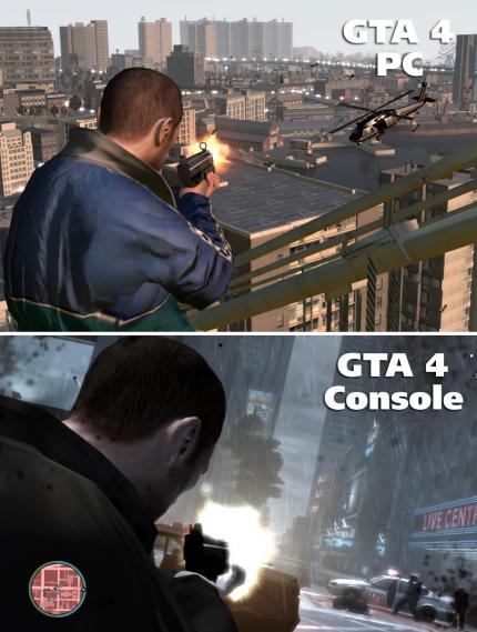 GTA 4: PC gegen Konsole