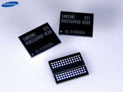 Samsungs neue 2-Gigabit-DDR3-Chip ermöglichen eine Verdopplung der Kapazität von DDR3-Speichermodulen. (Bild: Samsung)