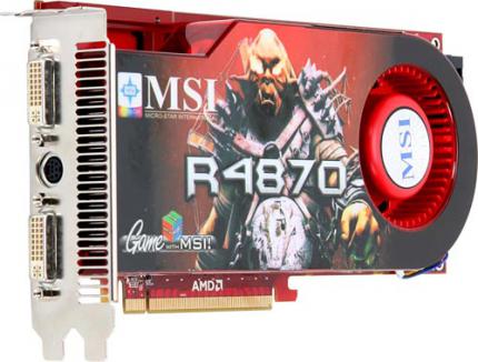 MSI HD 4870 mit 1 GiByte GDDR5 (Bild: MSI)