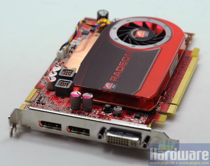 Die Radeon HD 4670 verfügt neben dem DVI-Ausgang über gleich zwei Display-Port-Anschlüsse.