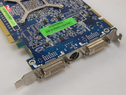 Sapphire HD 4850 1024 MiByte:Zwei Dual-Link-DVI-Anschlüsse und blaues PCB
