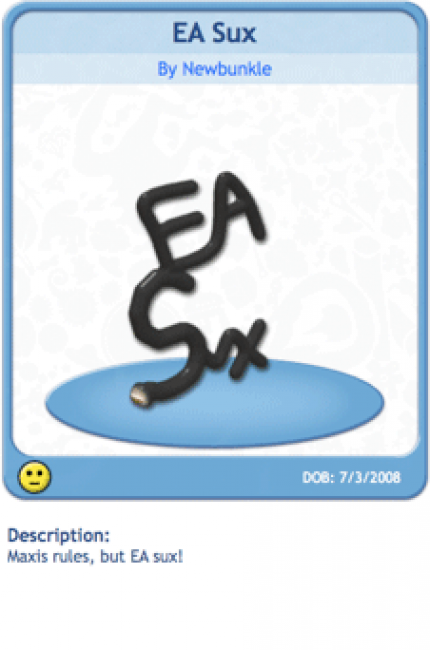 Spore Kreatur: EA Sux
