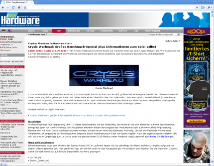 Auch auf der Artikelebene können Sie immer an derselben Stelle auf ihr Profil zugreifen.