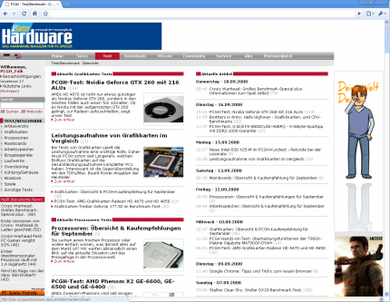 Auch auf den Unterseiten können Sie immer an derselben Stelle auf ihr Profil zugreifen.