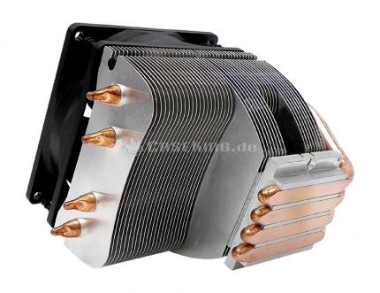 Der Cobra D984 verfügt über vier acht Millimeter starke Heatpipes und soll seine Stärken vor allem in flachen Gehäusen ausspielen können. (Bild: Caseking.de)
