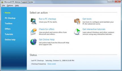 Das PC Advisor-Tool von Microsoft. (Bild: maximumpc)