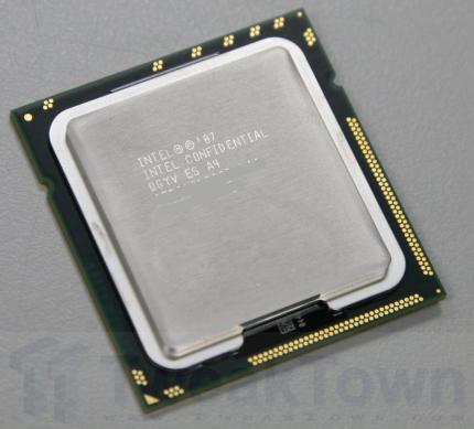 Ein vertrauliches Testmuster eines Intel Core i7 920. (Bild: Tweaktown)