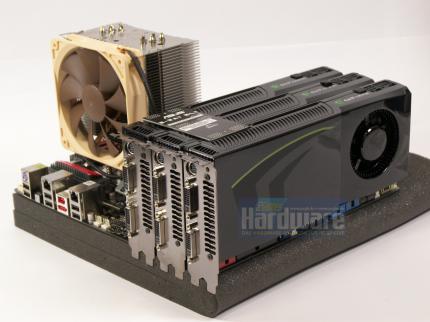 Triple SLI auf einem Core-i7-Mainboard mit Intels X58-Chipsatz 