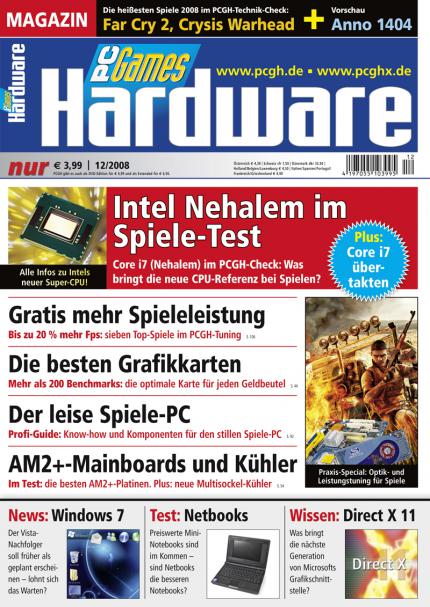 Cover der PCGH 12/2008, Magazin-Ausgabe