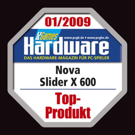 Nova Slider X 600: Auszeichnung in PCGH Print 01/2009, die ab 3.12.2008 im Handel ist. (20)