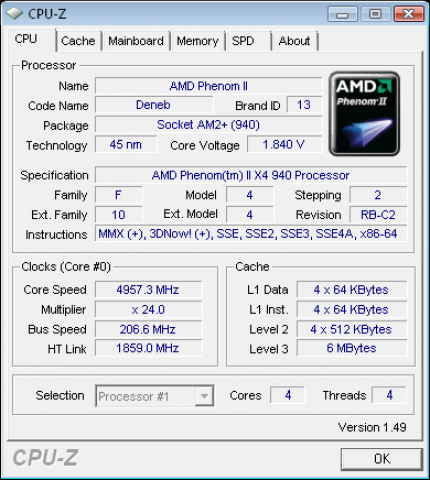 Phenom II auf 4.957 GHz