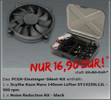 Das PCGH-Einsteiger-Silent-Kit ist ab sofort bei Caseking verfügbar.