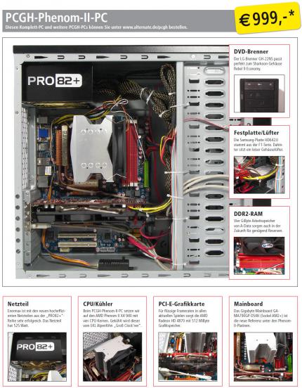 Der PCGH-Phenom-II-PC hat einen Wert von 999 Euro.