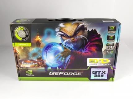 Testmuster: Geforce GTX 285 Exo von Point of View. Gegenüber dem Standardtaktraten von 648/1.476/1.242 MHz sind die Exo-Takte mit 702/1.584/1.269 MHz ein gutes Stückchen höher.