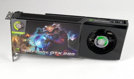 Testmuster: Geforce GTX 285 Exo von Point of View. Die Karte selbst unterscheidet sich nicht vom Referenzdesign.