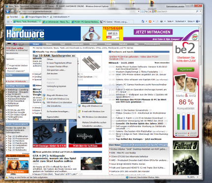 Windows 7: Internet Explorer 8 (Beta 2)