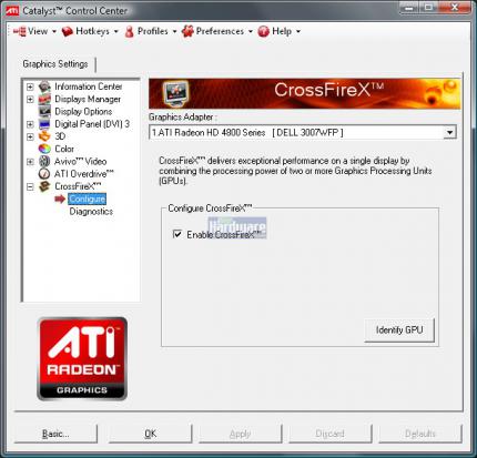 Aktivieren Sie Crossfire im entsprechenden Menüpunkt