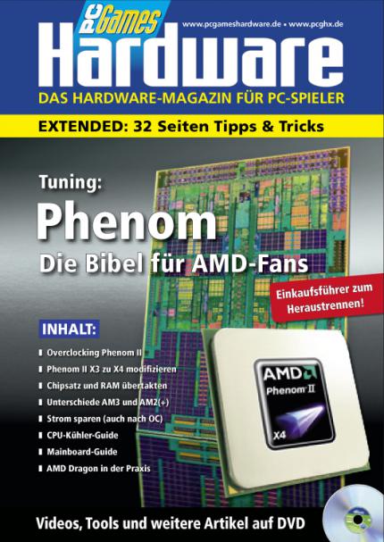 Startseite des Extended-Teils in der PCGH 05/2009: Tuning AMD Phenom II