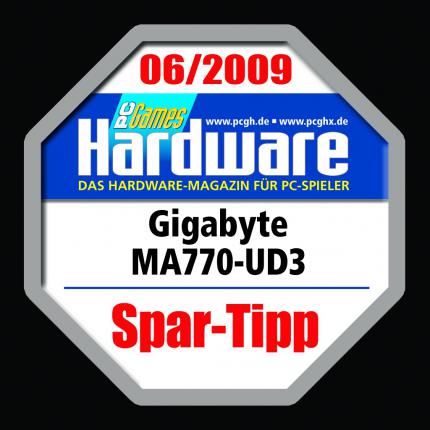 Gigabyte MA770-UD3 im Test: Preis-Leistungs-Tipp für Phenom-II-CPUs