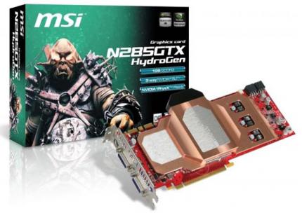 Geforce GTX 285: MSI kündigt eigenes wassergekühltes Modell an