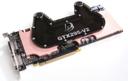 Als einer der ersten Hersteller stellt Danger Den einen Komplettkühler für die neue Version der Geforce GTX 295 an. (1)