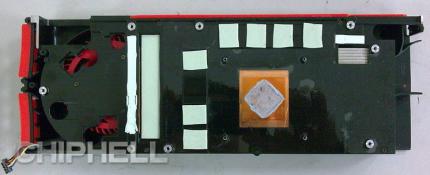 AMD Evergreen RV870 Kühlerrückseite.