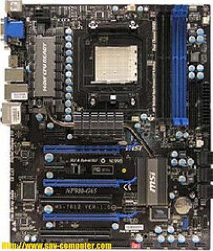 MSI: Das neue SLI-Mainboard NF980-G65 für den Sockel AM3