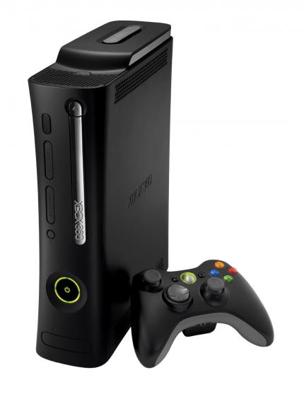 Xbox 360 Elite: Schwarz und mit einem HDMI-Ausgang versehen: Das sind die einzigen Änderungen an der Xbox 360 gegenüber der Standardversion mit HDD. (Bild: Microsoft)