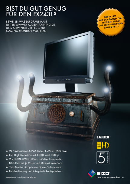 Eizo mit FX2431-Full-HD-LCD auf der Gamescom (4)