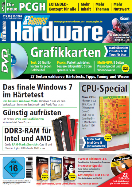 PC Games Hardware 10/2009 seit 2.9. im Handel: Print-Ausgabe in neuem Design (5)