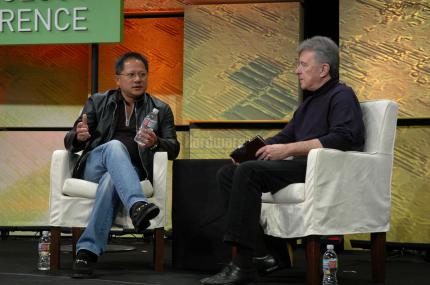 Nvidias CEO Jen-Hsun Huang (hier auf der GTC 2009) hält nichts von 'Intel Inside'