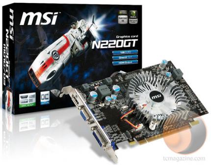 MSI N220GT-MD1G-OC mit Geforce GT216-GPU (2)