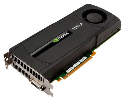 Eine der bislang vorgestellten Fermi-Karten der Tesla-20-Reihe: Wann folgen die Geforce-Modelle?