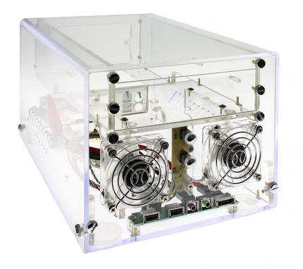 Sunbeam Acryl Mini ITX Case UV blue (1)