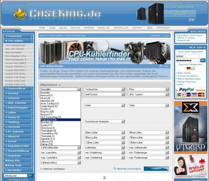 Caseking: CPU-Kühlerfinder vorgestellt (3)