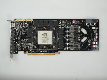 GTX 480 ohne Kühler und Grundplatte